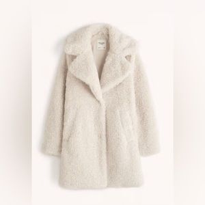 Abercrombie and fitch coat. Color is ivory/off white. New with tags.